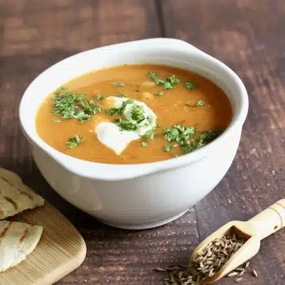 Red lentil and chickpea soup Medium